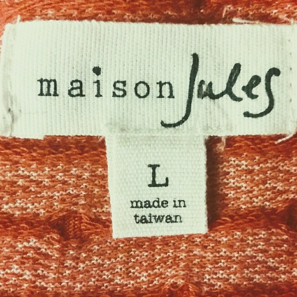 🎀MAISON JULES ORANGE POLKA DOT SHORT SLEEVE DRESS - Picture 6 of 6